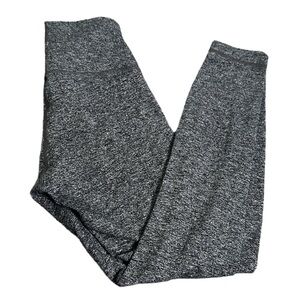 Lululemon wunder under heathered gray high rise  leggings size 4  gym workout
